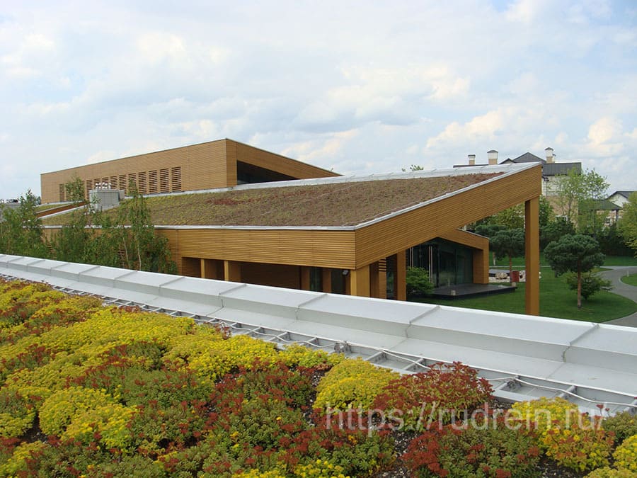 Озеленение крыши частной постройки
