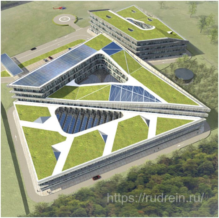 «R&D Ренова» с озелененной крышей от компании Rudrein